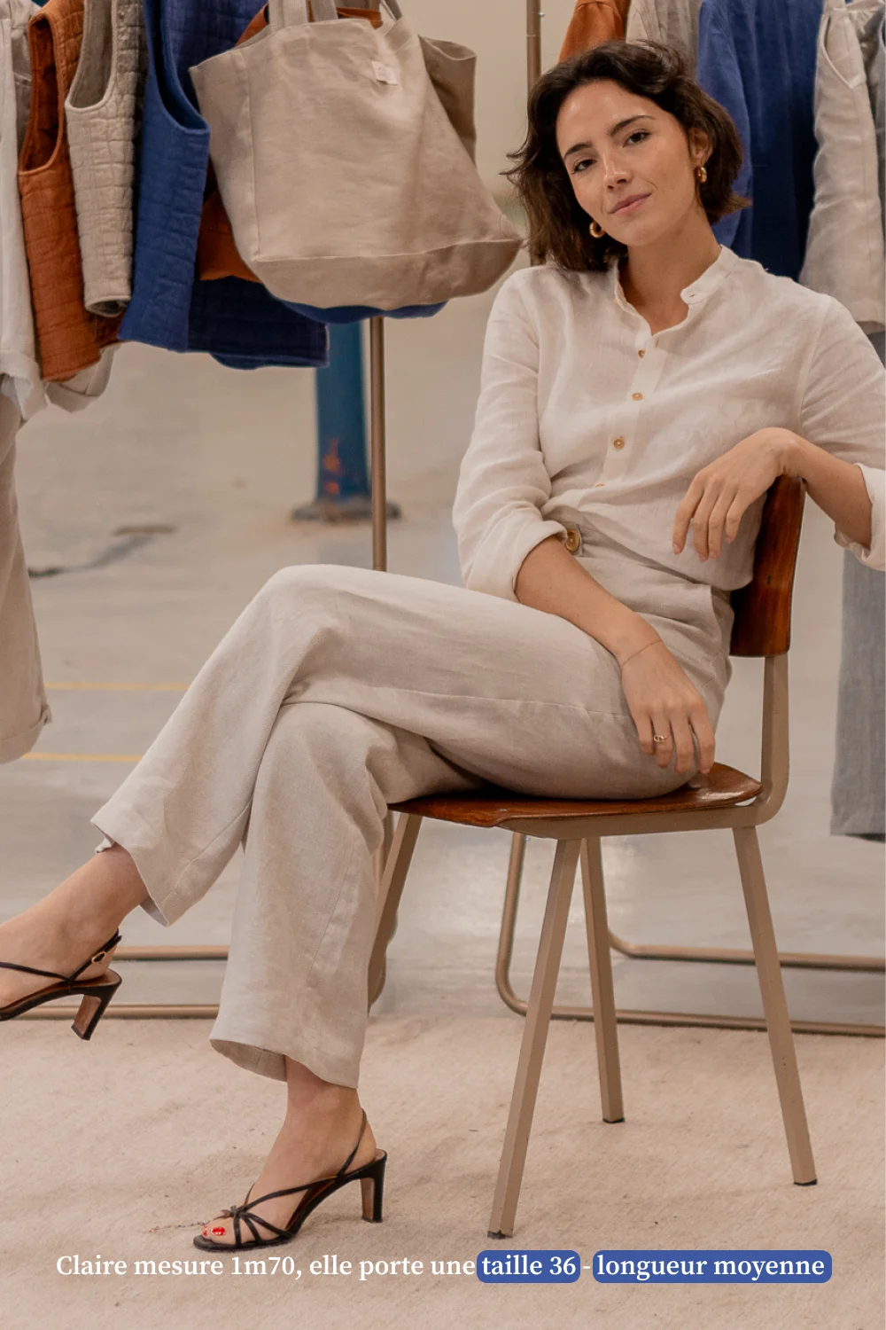 pantalon en lin femme - Made in France