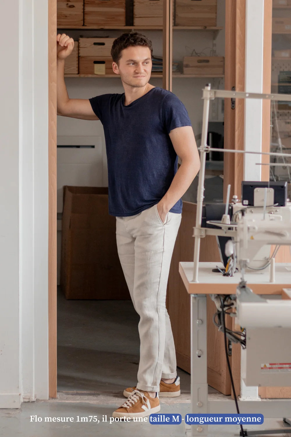 Chino en lin - Made in France