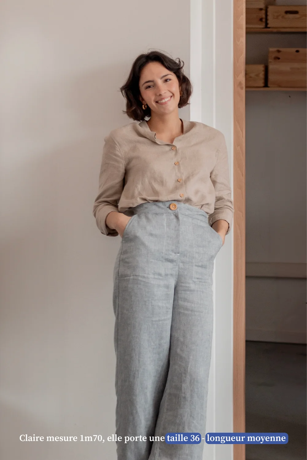 pantalon en lin femme - Made in France