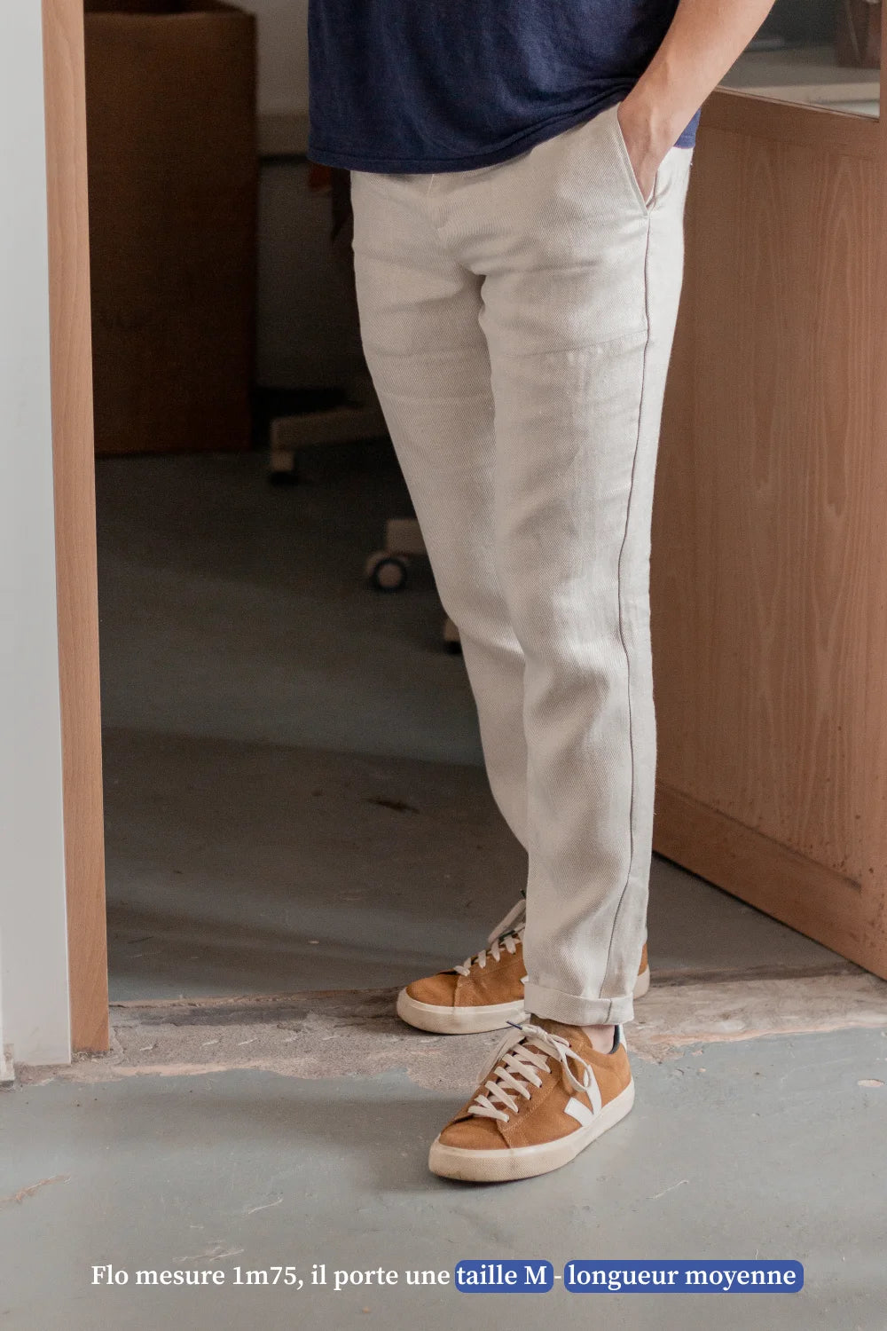 Chino en lin - Made in France