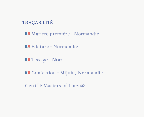 Fabrication Made In France traçable