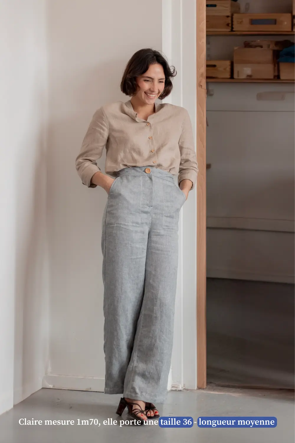 pantalon en lin pour femme - Made in France