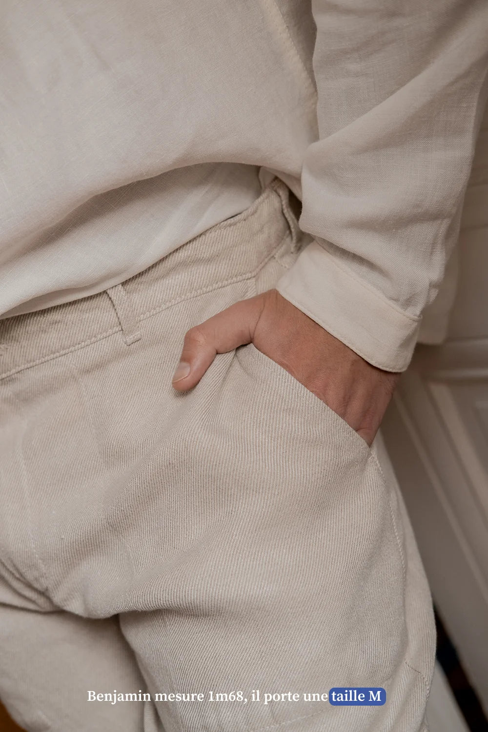 Le short beige