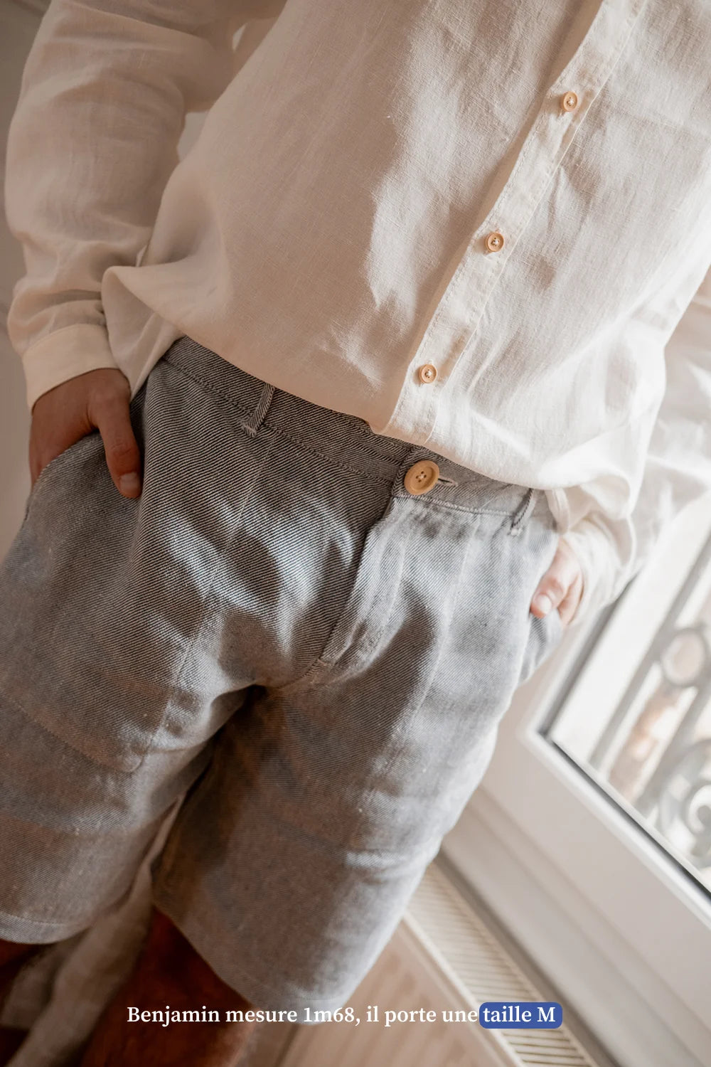 Le short bleu