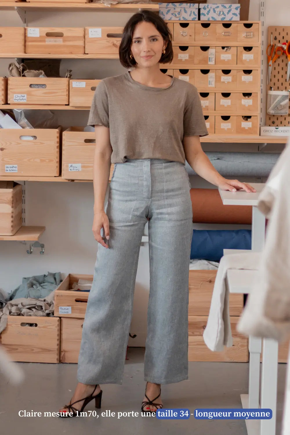 pantalon en lin pour femme - Made in France