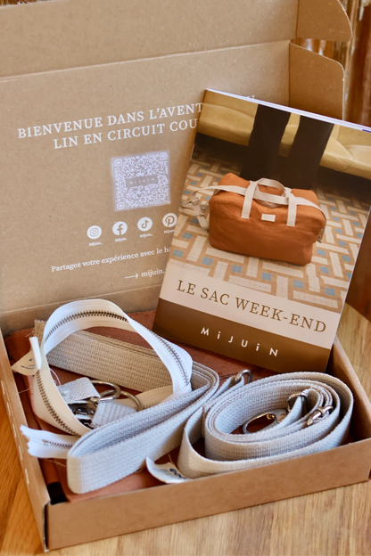 Kit de couture DIY sac week-end en lin