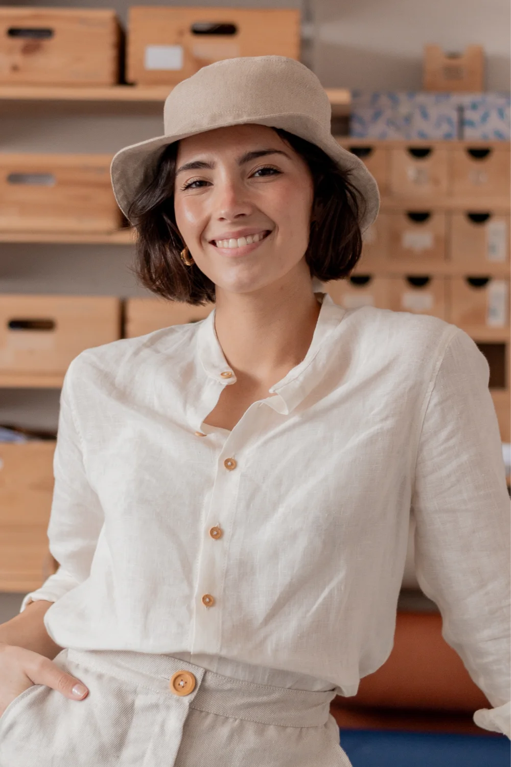 Chemise en lin femme - Fabrication française