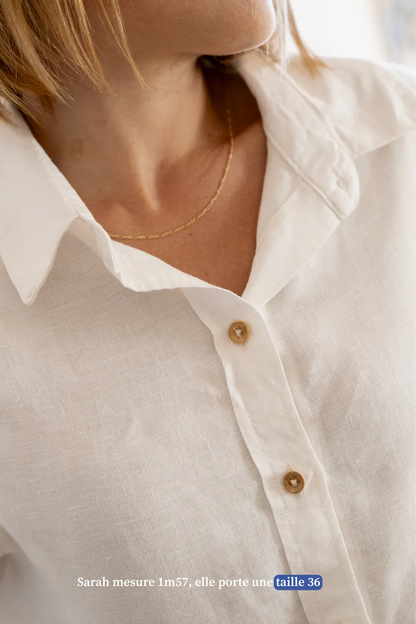 La chemise col classique blanche