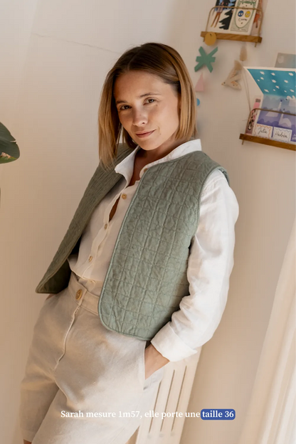 La chemise col mao blanche
