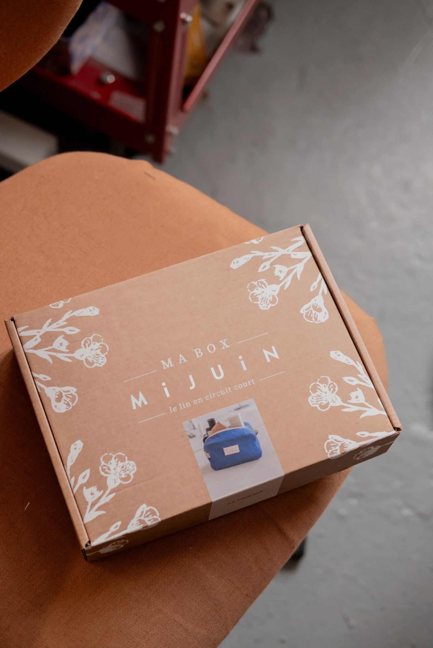 Box DIY trousse en lin - cadeau Noël couture