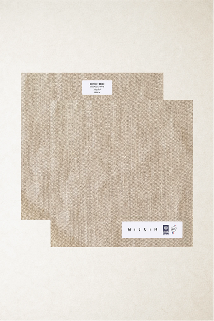 L'échantillon tissu Côté Lin beige