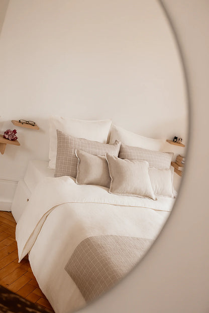 Housse de couette en lin blanche - Made in France linge de lit
