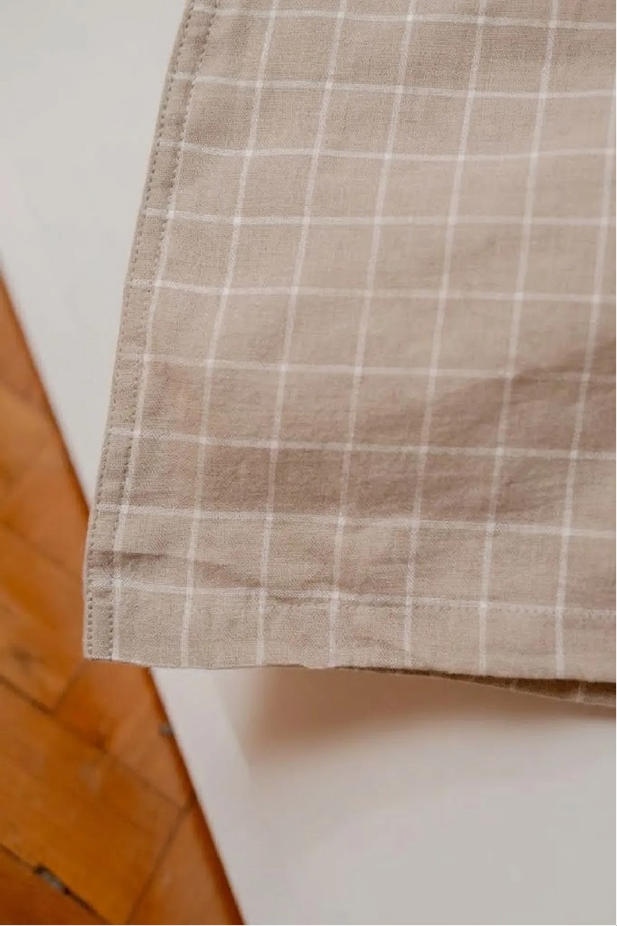 La housse de couette à carreaux
