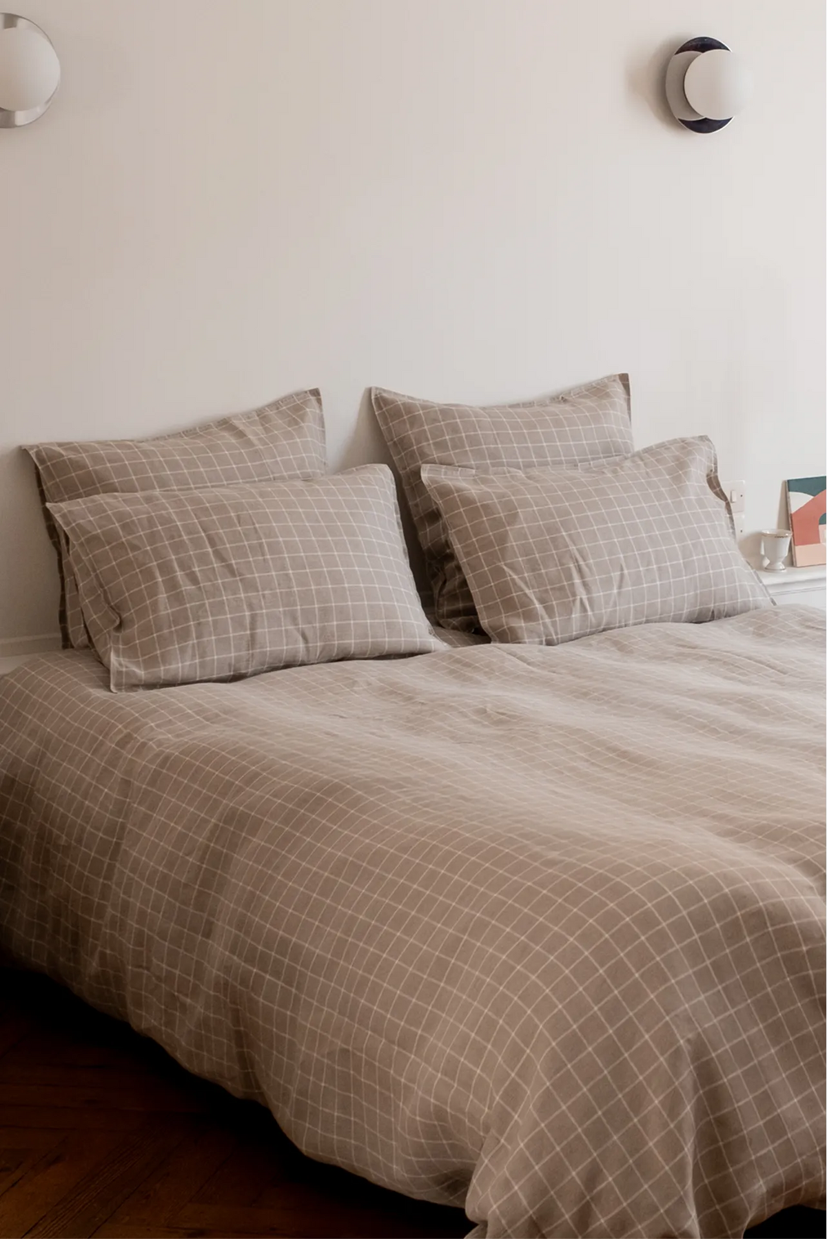 La housse de couette à carreaux