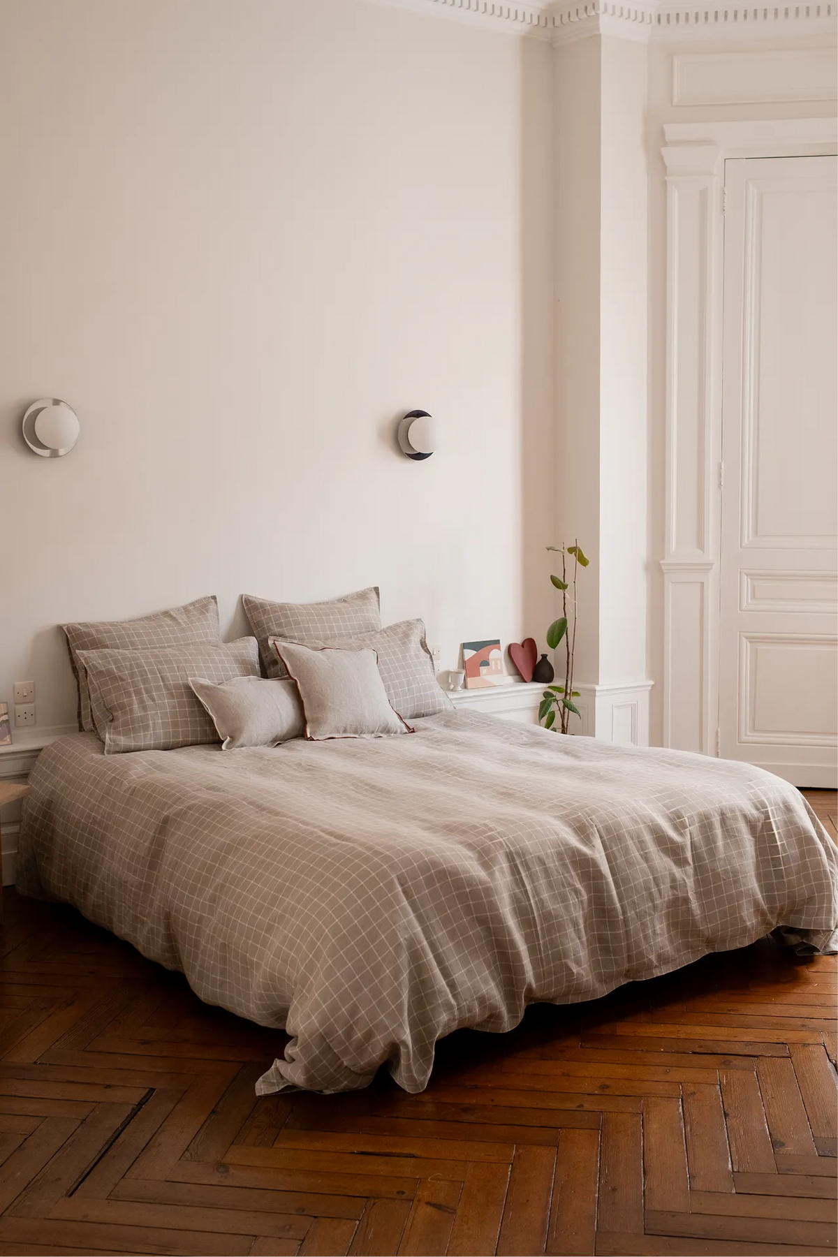 La housse de couette à carreaux