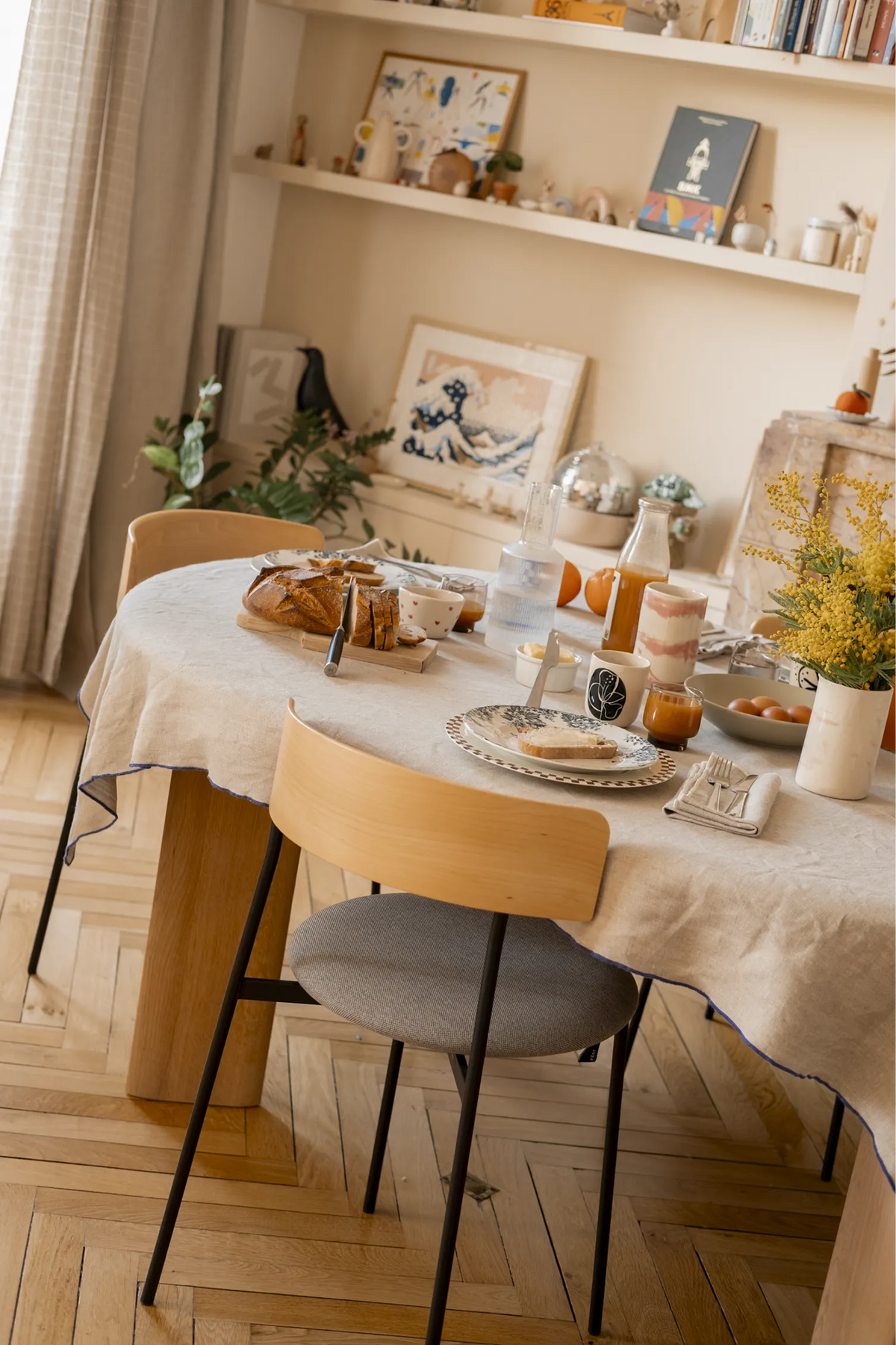 La nappe bourdon bleu
