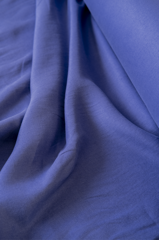 Tissu en lin bleu foncé Made in France - couture DIY