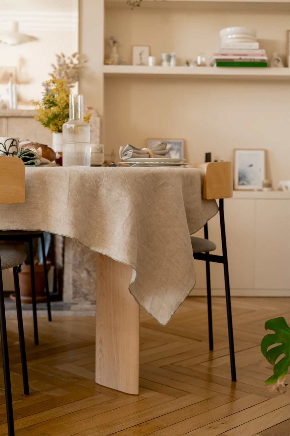 La nappe bourdon vert