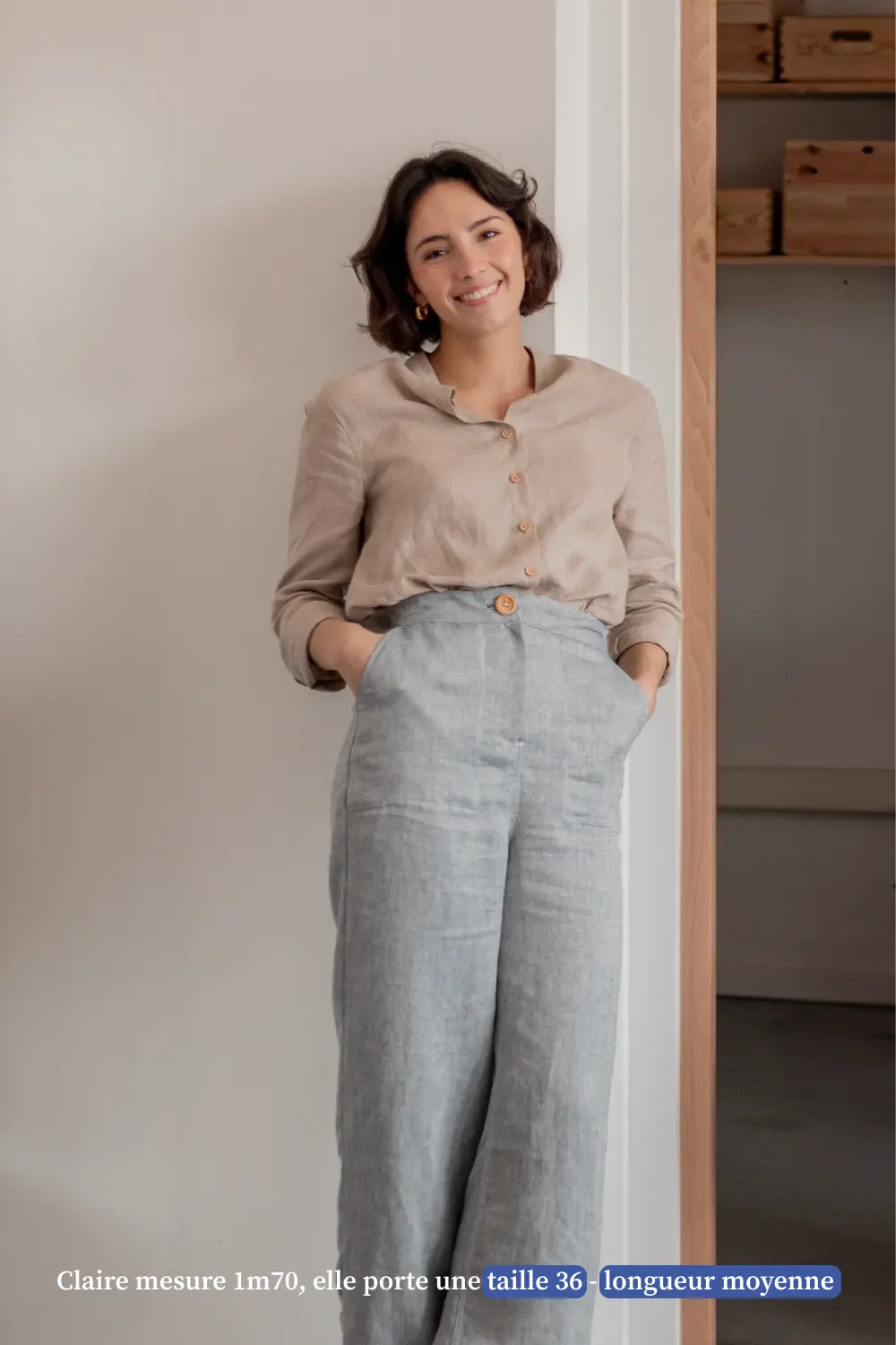 pantalon en lin pour femme - Made in France