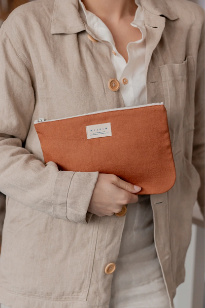 Pochette en lin - écoresponsable