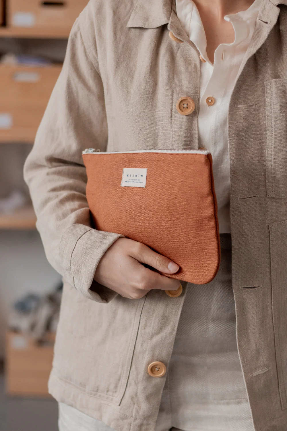 Pochette en lin - écoresponsable