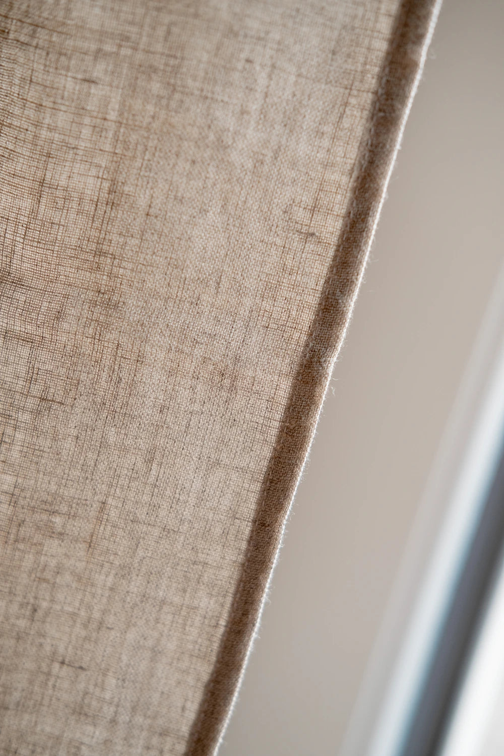 Rideau en lin beige épais made in france - Linge de maison