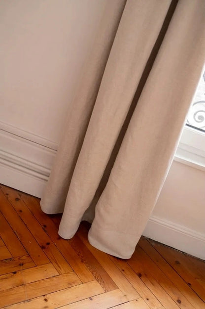 Le rideau épais occultant beige