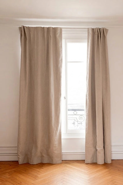 Le rideau épais occultant beige