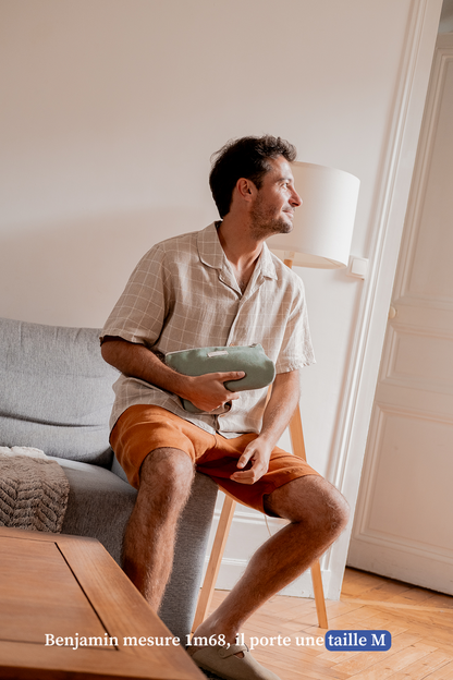Le short caramel en lin pour homme - vêtement Made in France