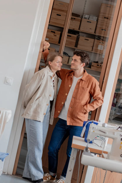 Veste de travail en lin pour femme - fabriqué en France