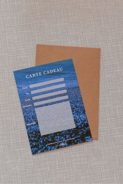 La carte cadeau imprimée
