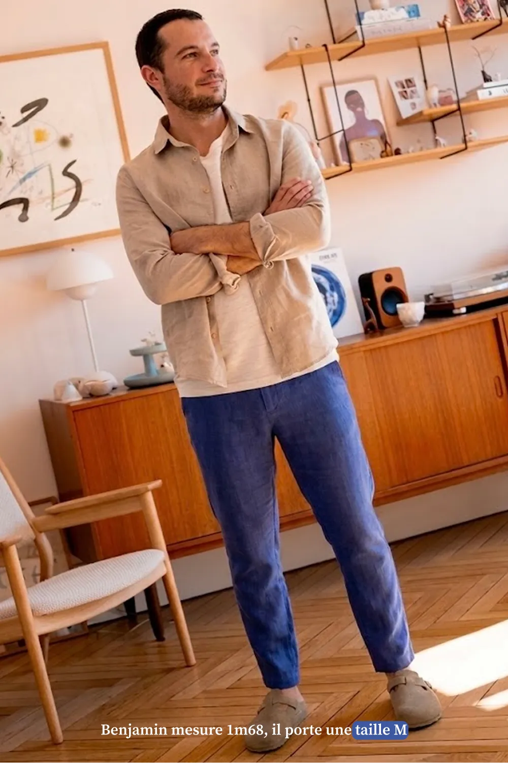 Le chino bleu