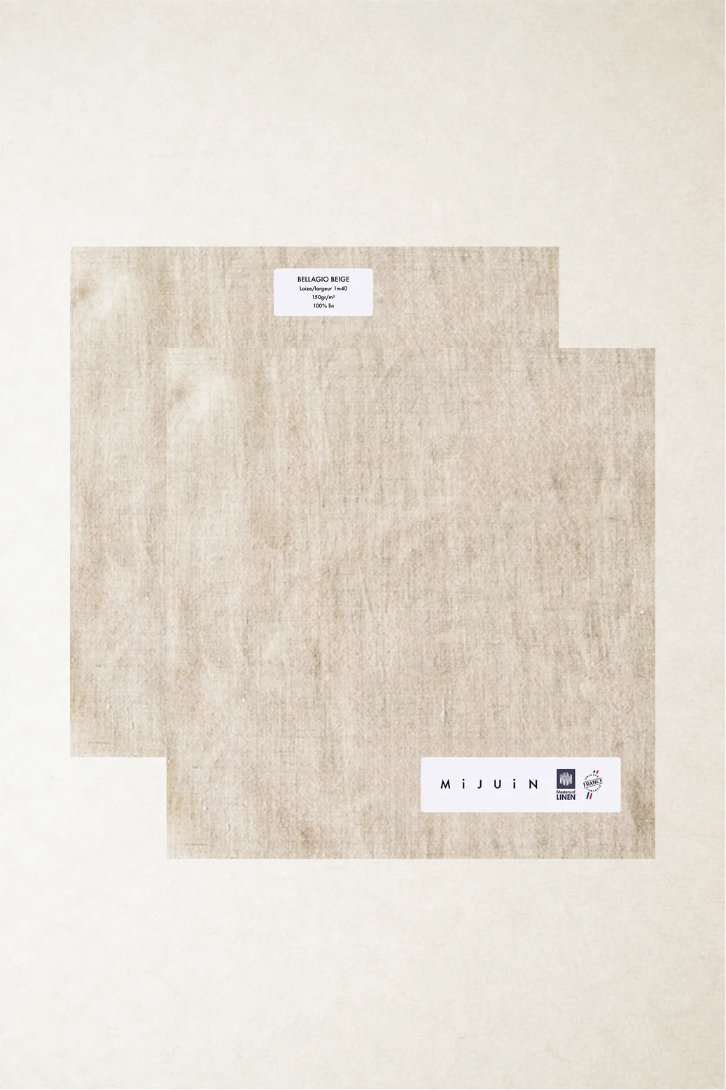 L'échantillon tissu Bellagio beige