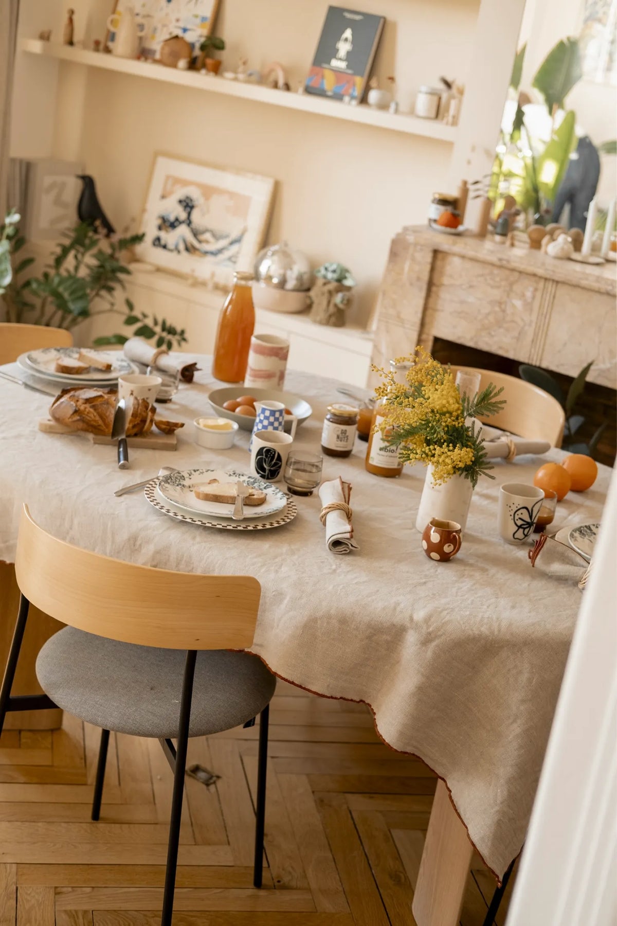 La nappe bourdon caramel