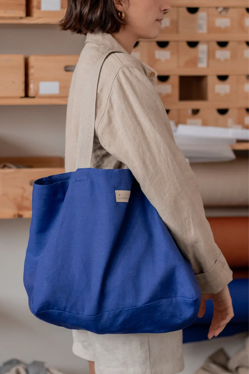 Sac cabas en lin - écoresponsable