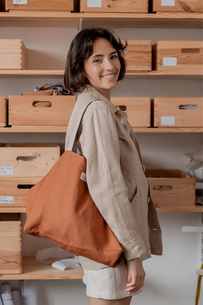 Sac cabas en lin - écoresponsable