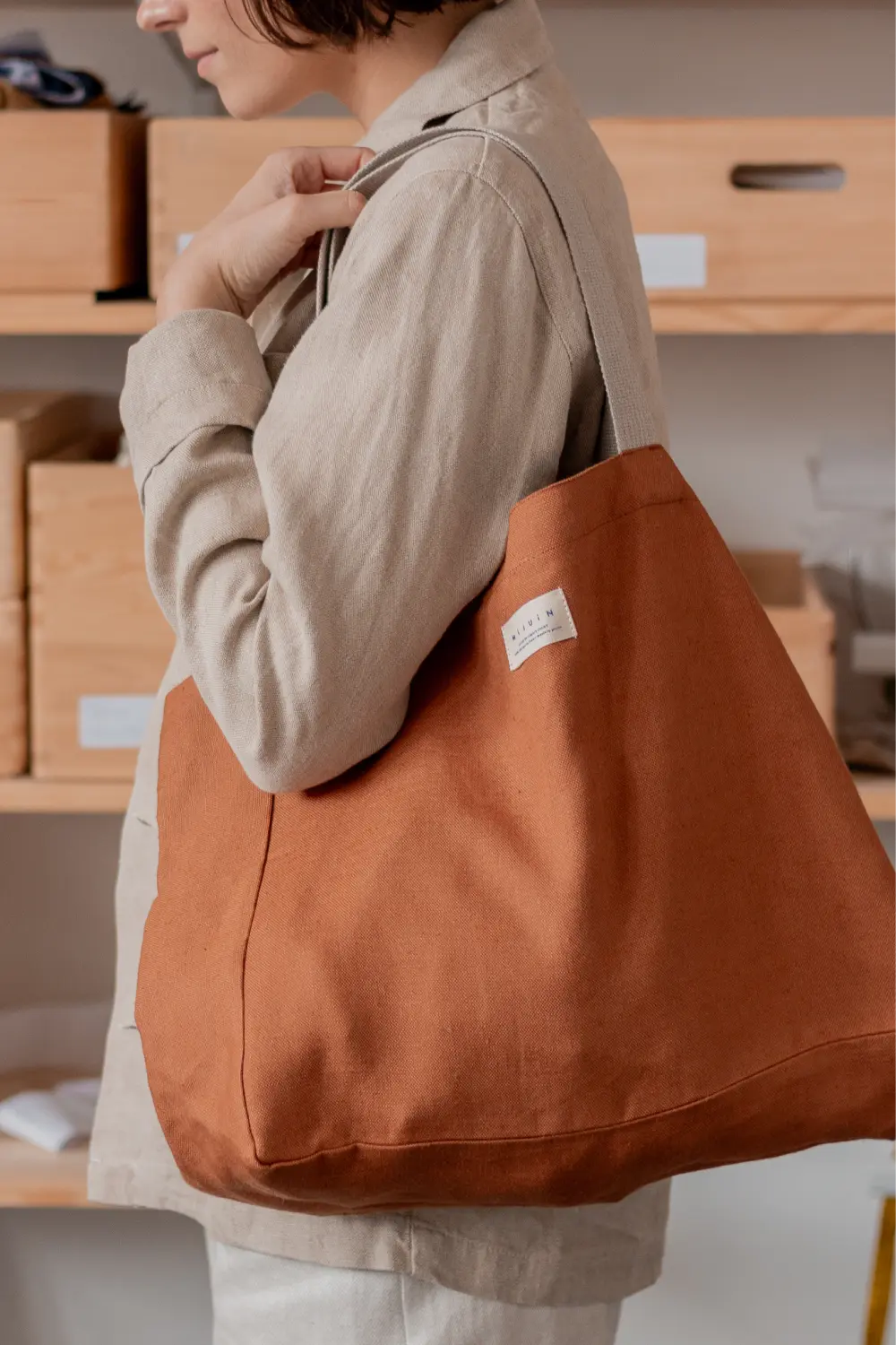 Sac cabas en lin - écoresponsable