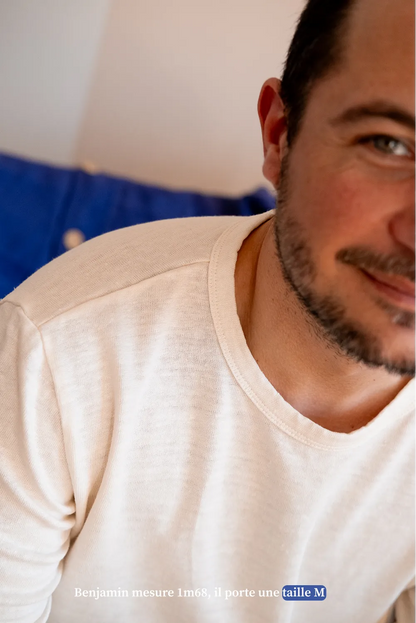 Le t-shirt manches longues blanc