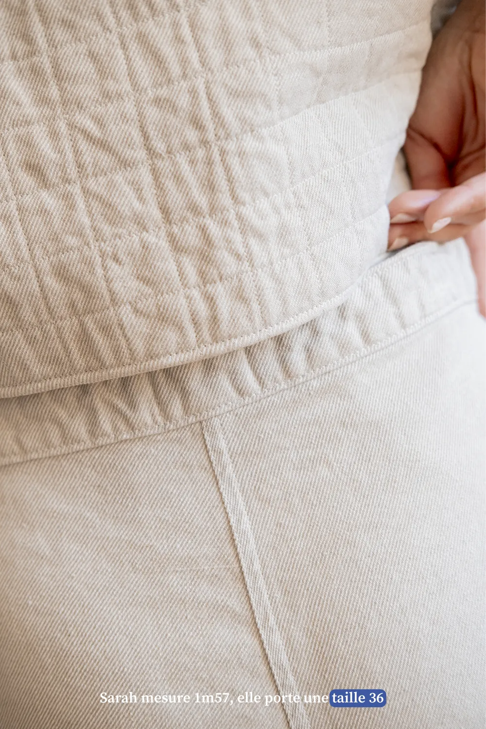 La veste sans manche beige